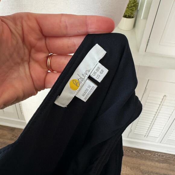 Boden Black Sienna Jersey V-Neck Maxi Dress Size S/4 - Picture 7 of 8